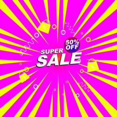 Super sale banner. Discount banners. Vector illustration.