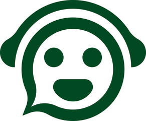 a combination of clean logo design from, airphon and smiling child's face. great for children's message operator logos and icons, children's education, and about children.