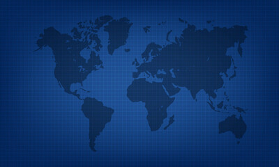 Fototapeta na wymiar world map background, world map in futuristic style