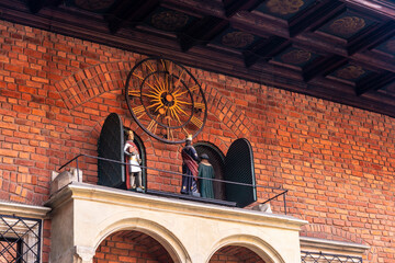Musical clock of the Collegium Maius in Krakow, Poland