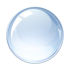 ガラス玉のイラスト素材_透明のビー玉