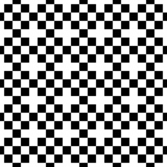 Checker minimal ornament on white background. Vector.