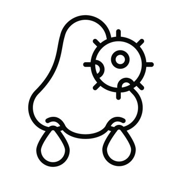 recommend clip art: Nose Bleeding Healthcare Medical, vector graphic Illustration Icon.