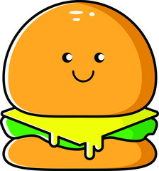 burger cartoon character
