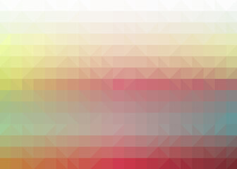 Abstract color Low-Polygones Generative Art background illustration