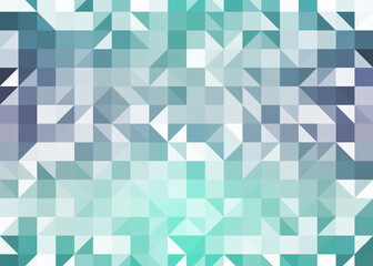 Abstract color Low-Polygones Generative Art background illustration