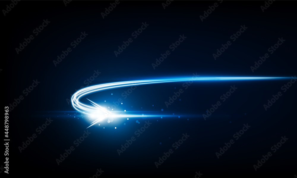 Wall mural abstract arrow light out technology background hitech communication concept innovation send for tech