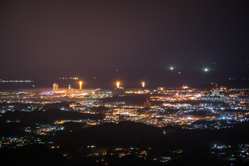 night view of the city