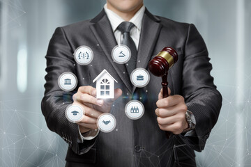 Concept of legal support in the sale or registration of real estate.