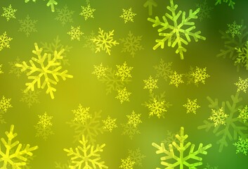 Light Green, Yellow vector template in carnival style.