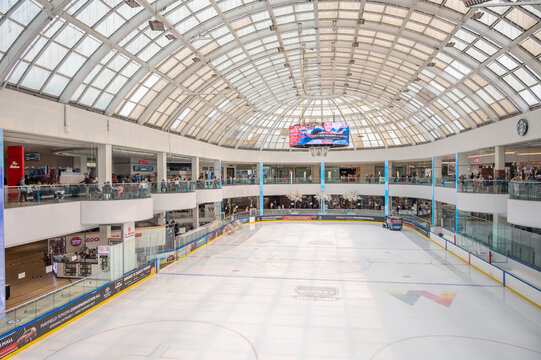 Edmonton, Alberta - August 1, 2021: Ice at the West edmonton Mall Ice Palace.