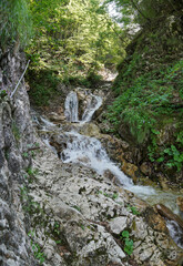 Am Rotschitza Wasserfall und Klettersteig bei Faak am See