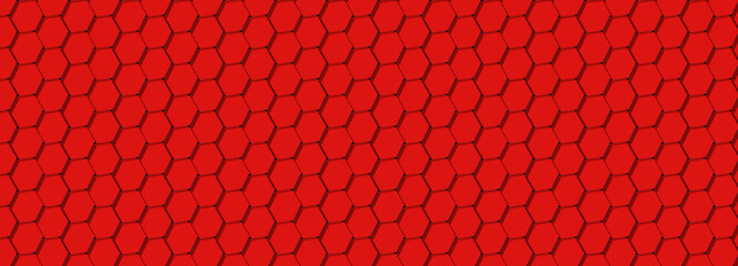 creative hexagon background in red colors