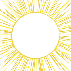 Fototapeta premium Background circle sun banner