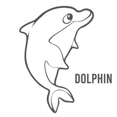 Coloring page for preschool children. Learn numbers for kindergartens and schools. Educational game. Vector illustration