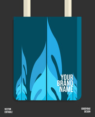 Modern style abstract art, suitable for shopping bags, tote bags, clothes designs, and many others, editable and printable design. Vector