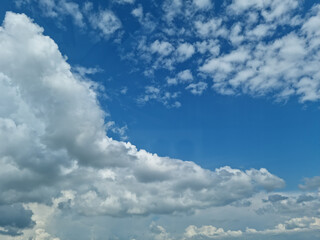 blue sky with white clouds. weather forecast. 