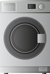 Washer. Vector bathroom equipment for wash fabrics