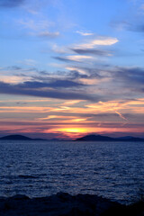 Zachód słońca w Chorwacji