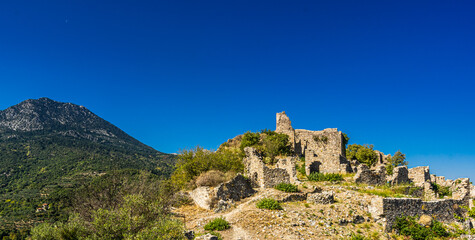 Fototapeta na wymiar View on the Citadel of Mystras