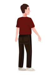 young man standing