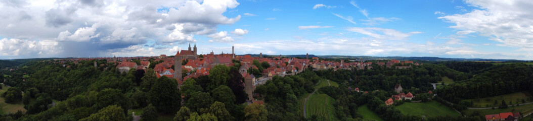 Fototapeta na wymiar Nürnberg, Deutschland: Panorama über die Stadt