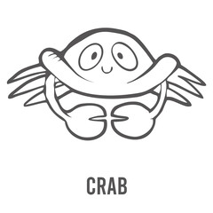 Coloring page for preschool children. Learn numbers for kindergartens and schools. Educational game. Vector illustration