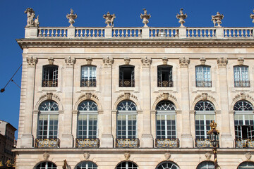 Fototapeta na wymiar baroque building at stanilas square in nancy in lorraine (france)