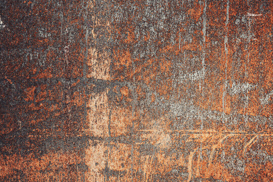 Old dirty and rusty metal texture background. © Sondem