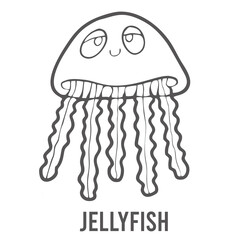 Coloring page for preschool children. Learn numbers for kindergartens and schools. Educational game. Vector illustration