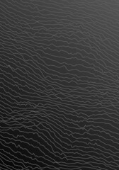 Distorted Vibrating Lines Black White Gradient Vertical Abstract Background Design Template