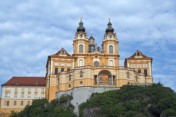 Fototapeta na wymiar Melk Abbey Monastery in Wachau valley Austria