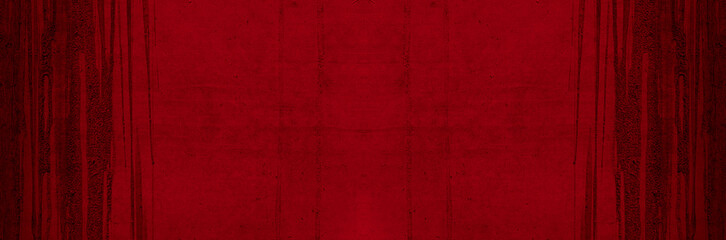 Fototapeta premium Old wall texture cement black red background abstract dark color design are light with white gradient background.