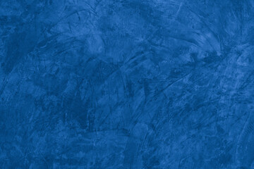 Old wall pattern texture cement blue dark abstract  blue color design are light with black gradient background.