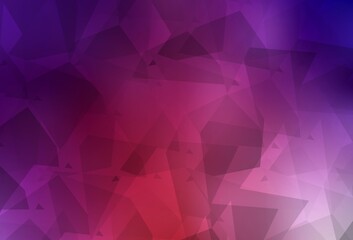 Light Pink, Red vector template with chaotic poly shapes.