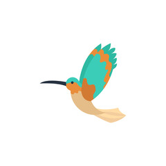 Isolated virgo bird animal character zodiac sign Vector