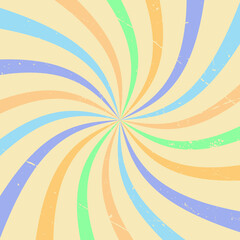 Abstract in retro style, in pastel colors