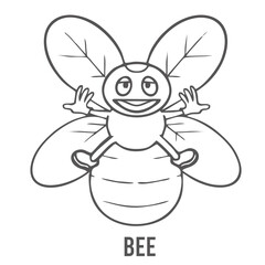 Coloring page for preschool children. Learn numbers for kindergartens and schools. Educational game. Vector illustration