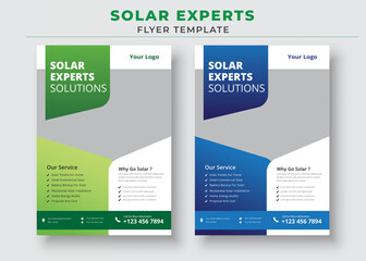 Solar Energy Flyer Templates, Solar Experts Solutions Flyer