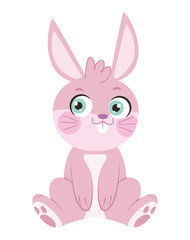 pink little rabbit