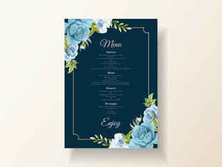 elegant floral watercolor wedding invitation