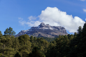 Iztaccihuatl mountain in Puebla Mexico