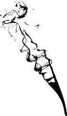 Obraz premium Grunge vector texture. Abstract cracked background. Aged and weathered broken surface. Dirty and damaged. Detailed rough backdrop. Vector graphic illustration.