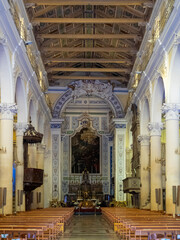 Main nave of Chiesa di Santa Maria di Betlem, Modica