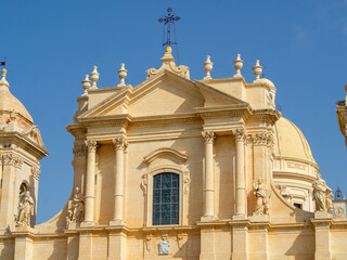 Duomo di Noto facade detail