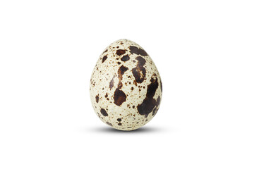 Quail egg on isolated white background