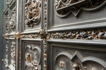 South door on the Florence Baptistery in Florence
