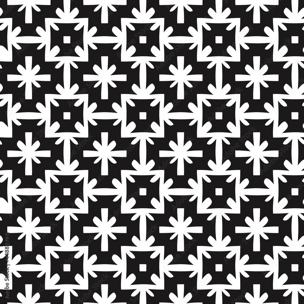 Poster ornamental shapes pattern. vector seamless repeated blocks wallpaper. ornament shapes.