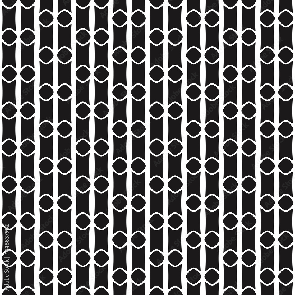Aufkleber vertical columns pattern. black shapes and white background. vector.