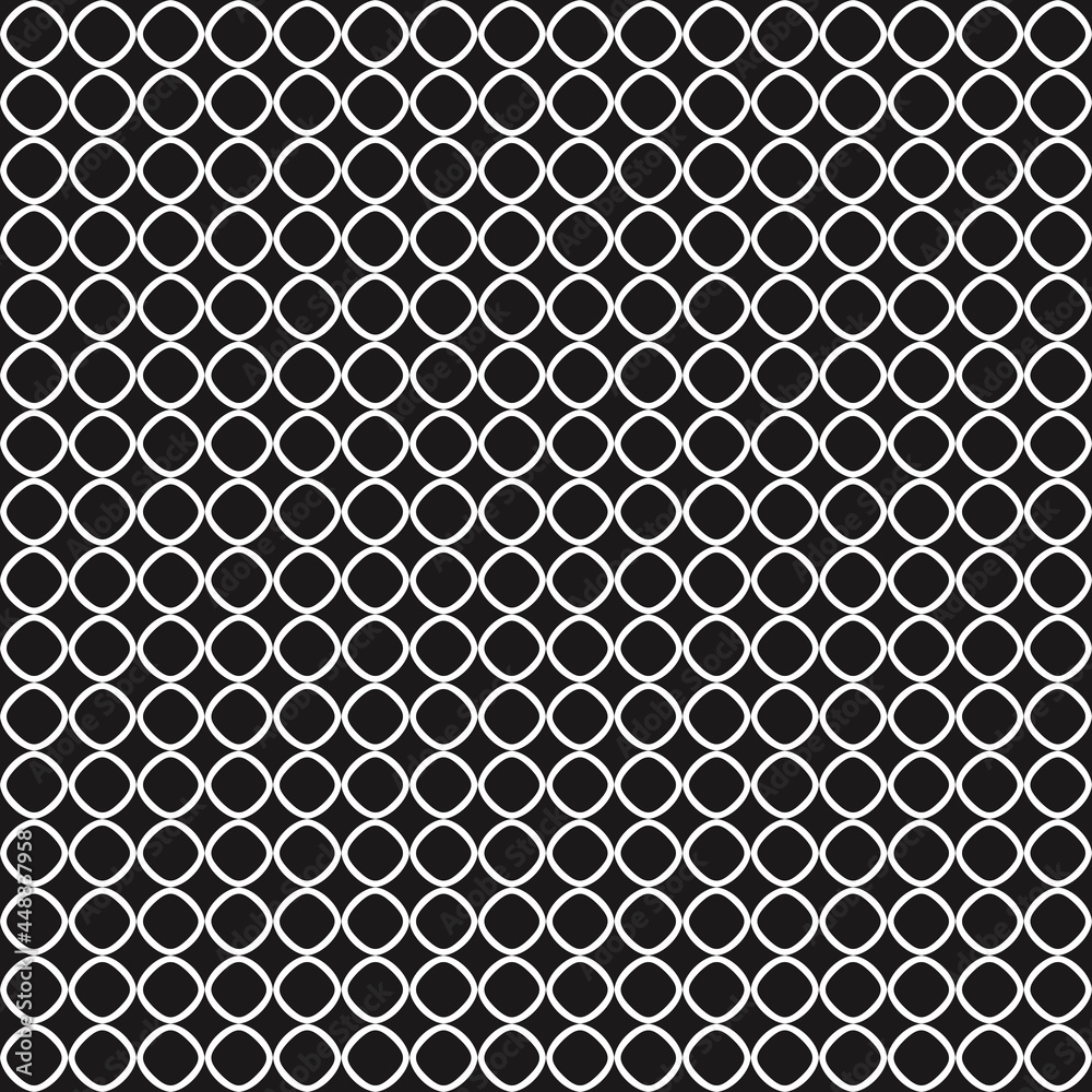 Aufkleber Grid rings. Vector sample with empty balls.